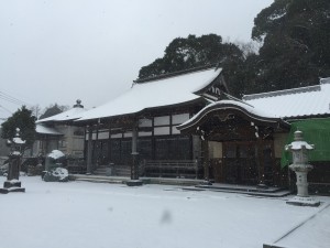 大雪でお寺も銀世界！